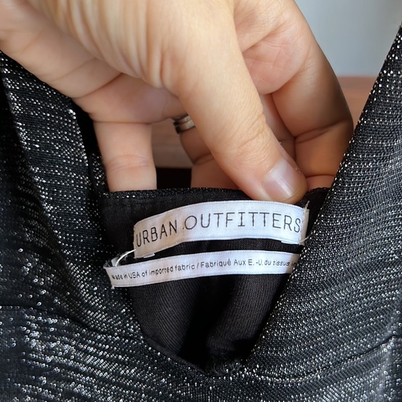 Urban Outfitters Plunging Neckline Sparkle Glitter Dress - Picture 5 of 9